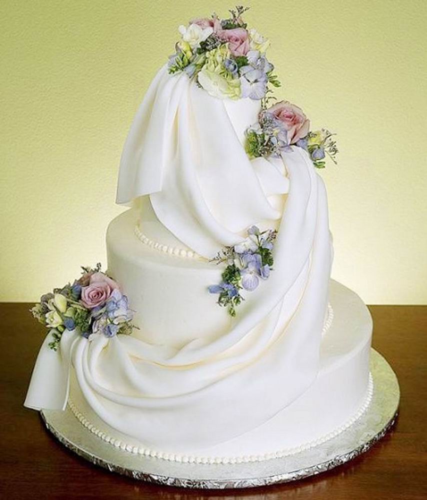 Красивые свадебные торты. Фото 14