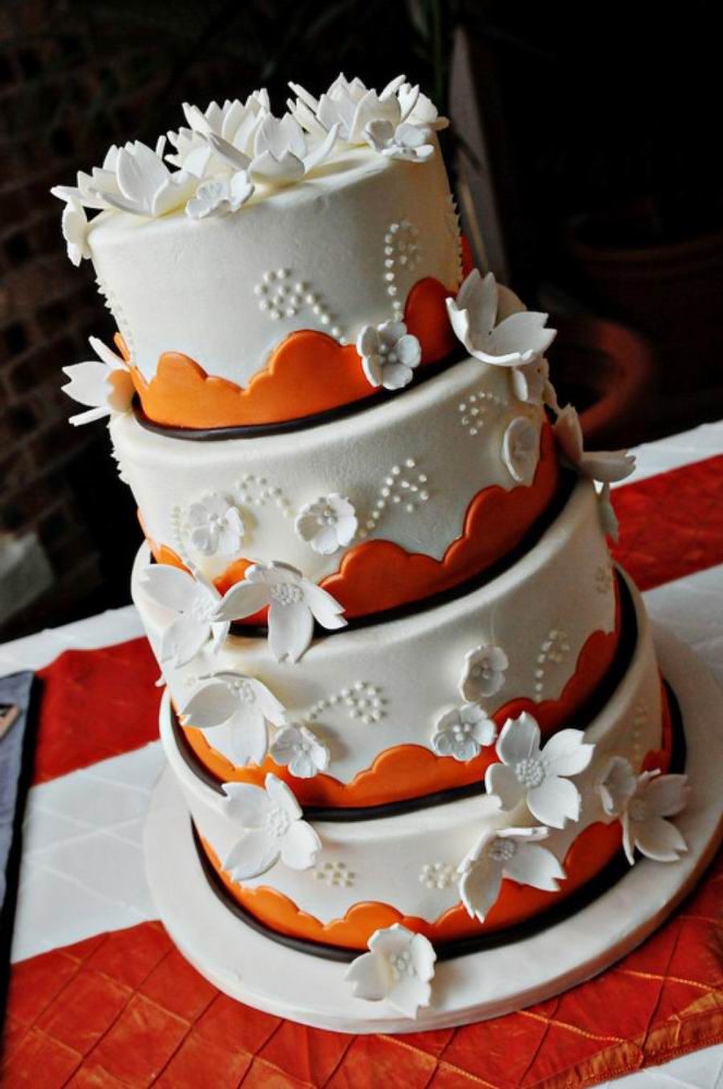 Красивые свадебные торты. Фото 23