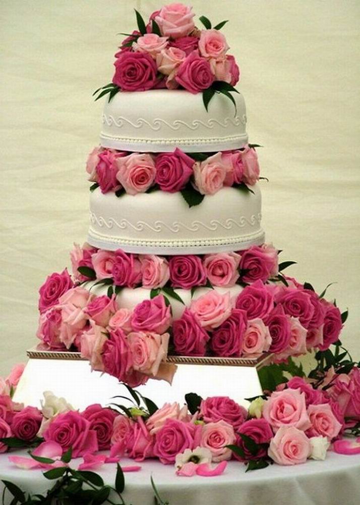Красивые свадебные торты. Фото 33