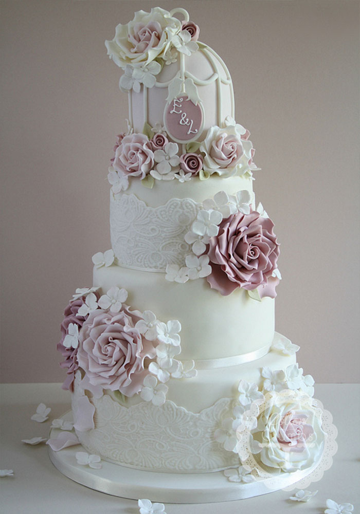 Красивые свадебные торты. Фото 48