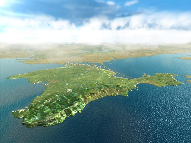 Полуостров Крым фото с верху